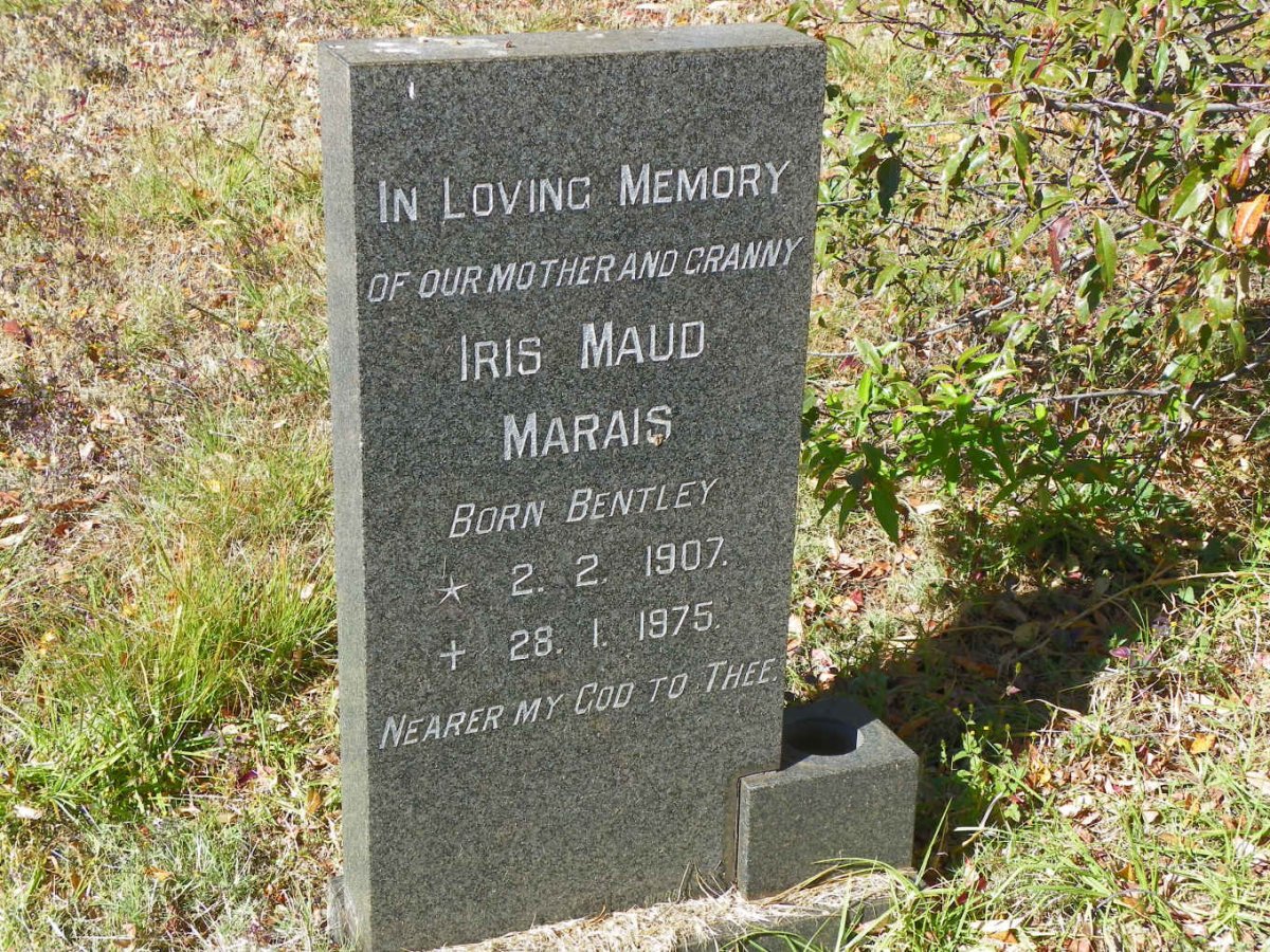 MARAIS Iris Maud nee BENTLEY 1907-1975