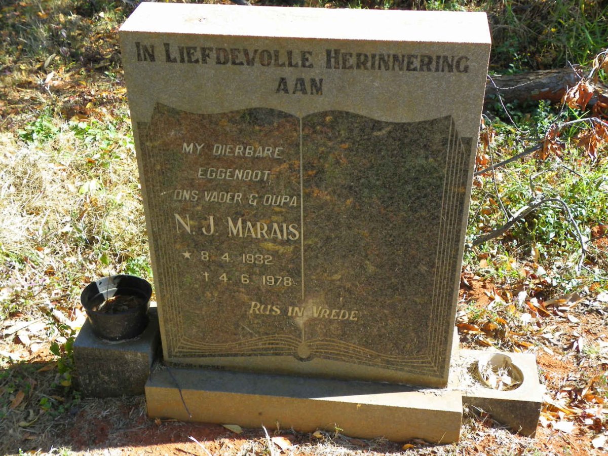 MARAIS N.J. 1932-1978