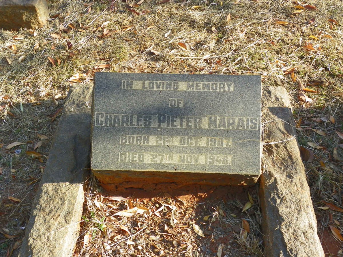 MARAIS Charles Pieter 1907-1948