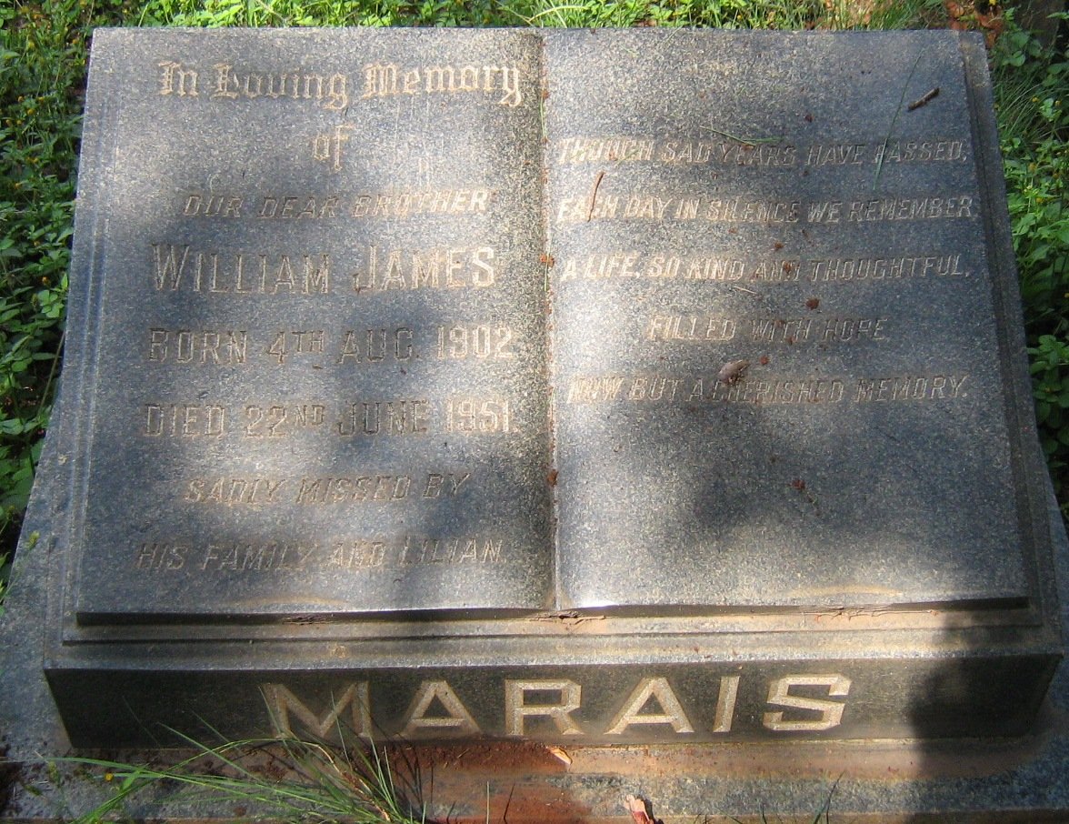 MARAIS William James 1902-1951