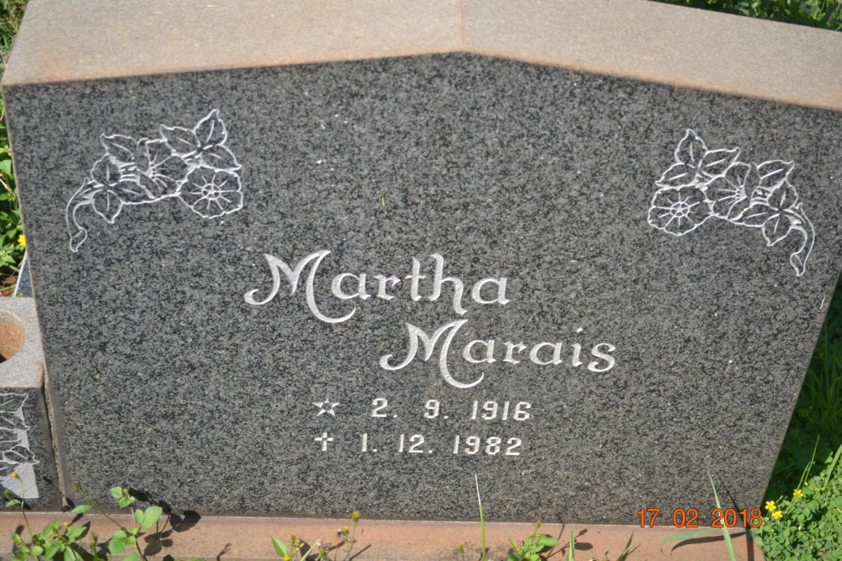 MARAIS Martha 1916-1982