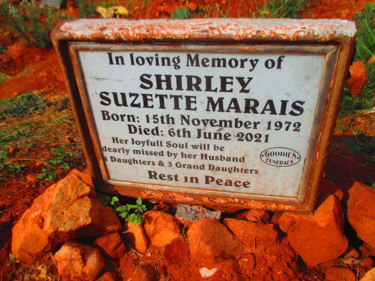 MARAIS Shirley Suzette 1972-2021
