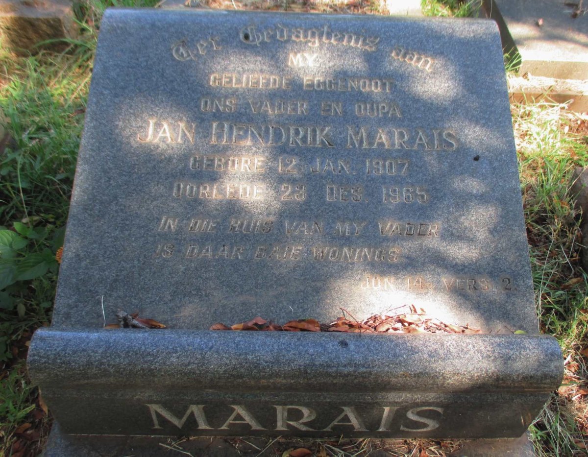 MARAIS Jan Hendrik 1907-1965