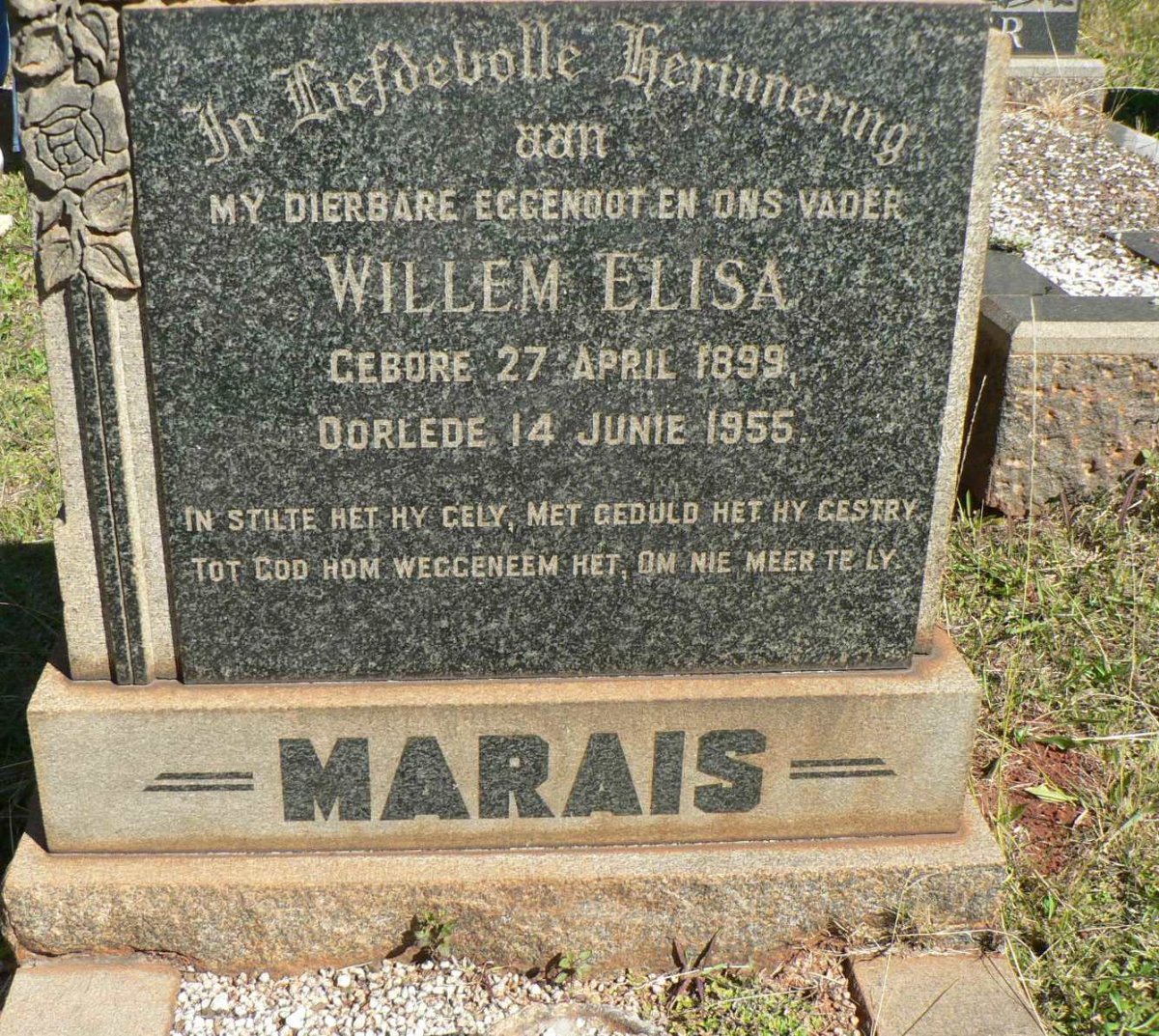 MARAIS Willem Elisa 1899-1955