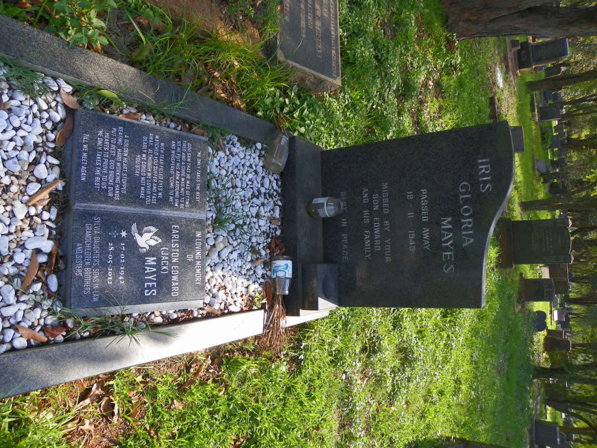 MAYES Iris Gloria -1973 :: MAYES Earlston Edward 1942-2012