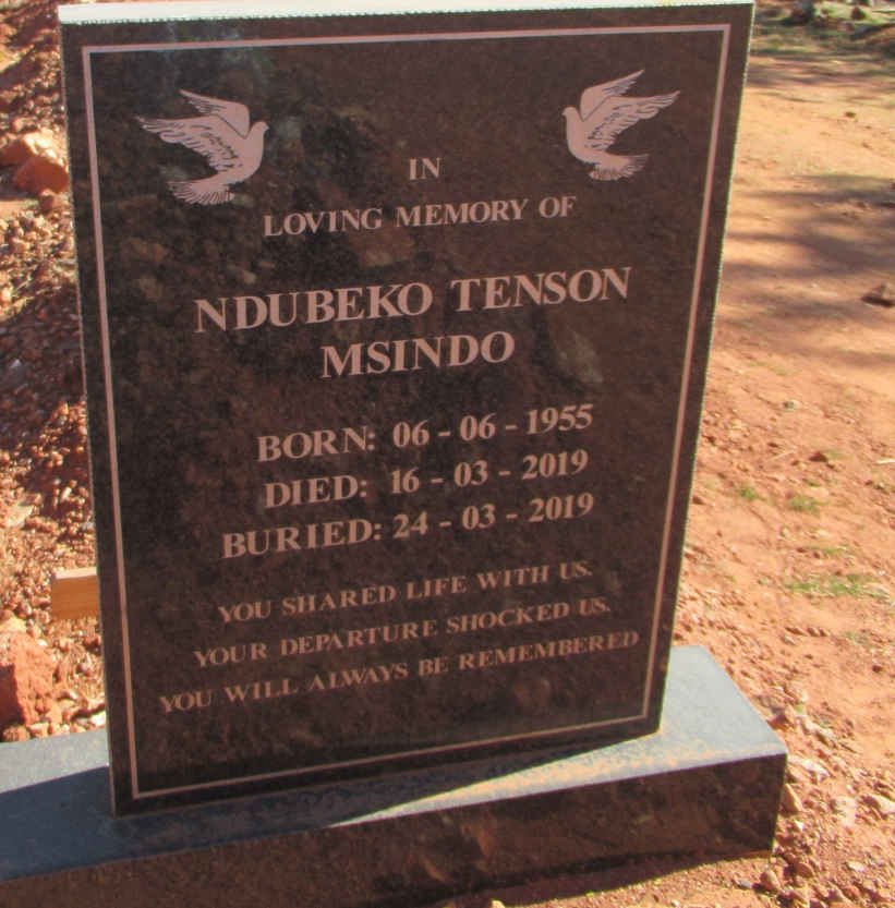 MSINDO Ndubeko Tenson 1955-2019
