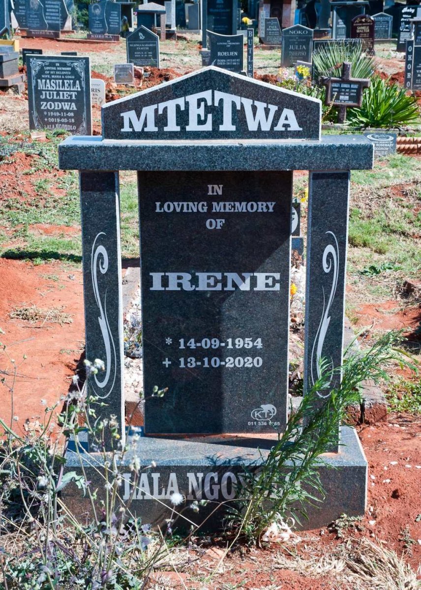 MTETWA Irene 1954-2020