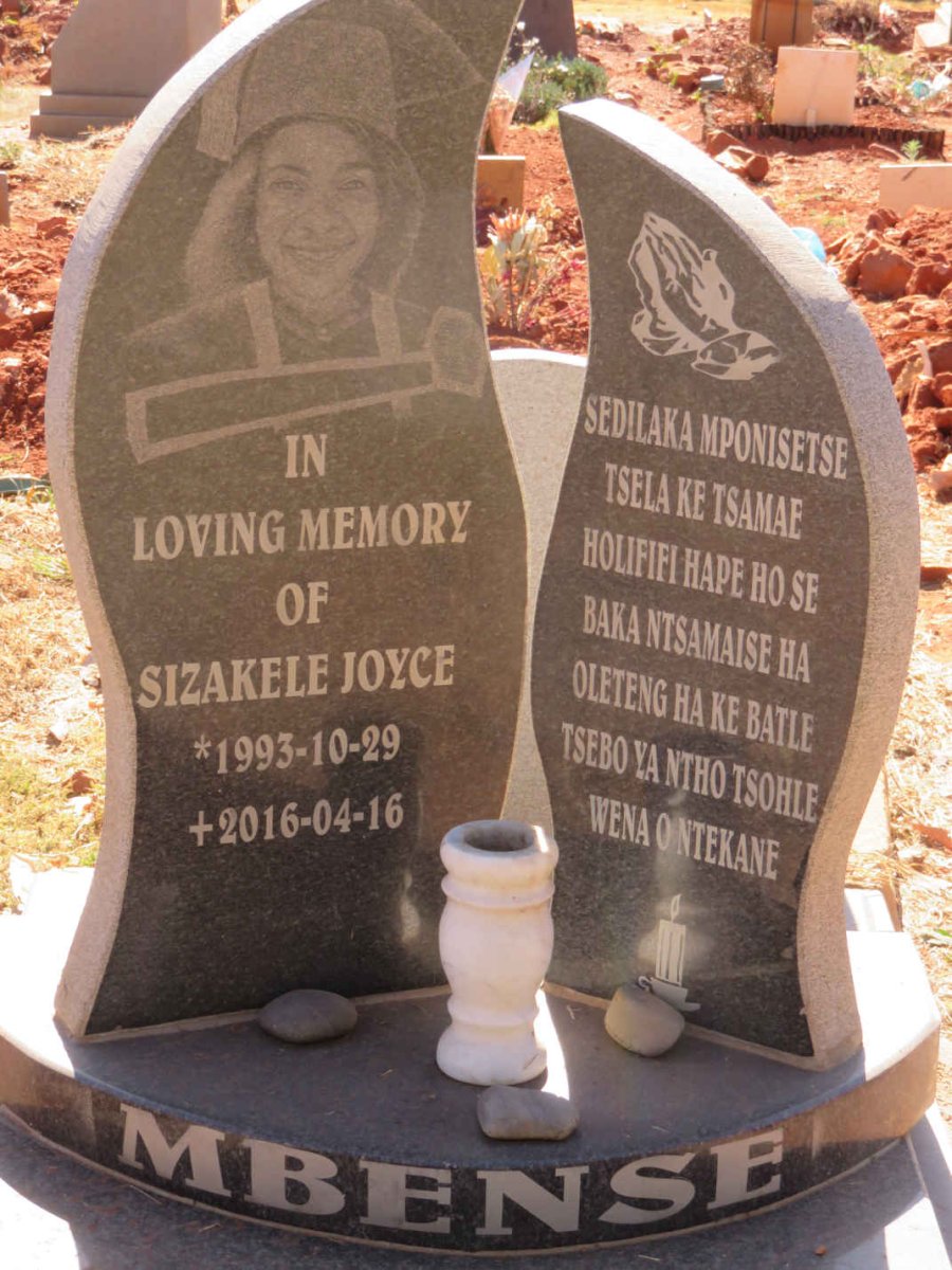 MBENSE Sizakele Joyce 1993-2016