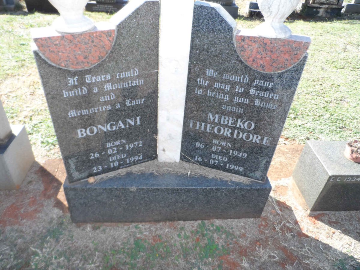MBEKO Theordore 1949-1999 :: ? Bongani 1972-1994