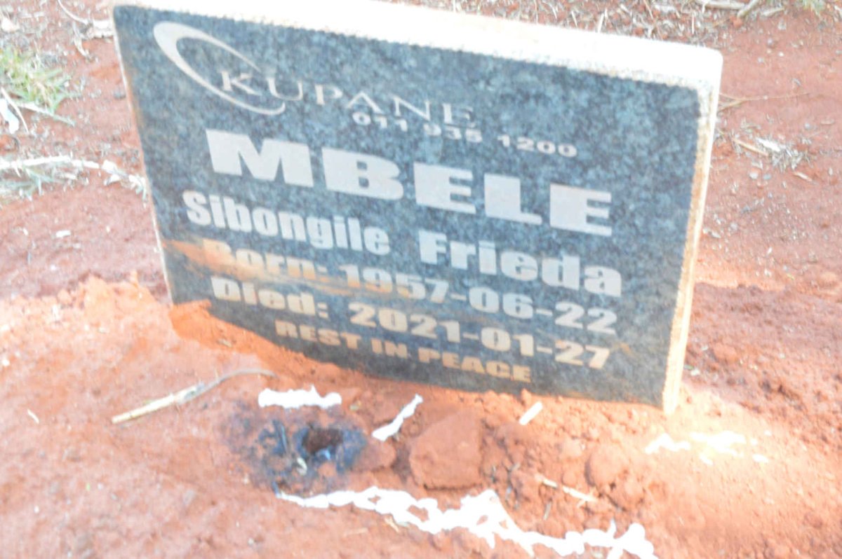 MBELE Sibongile Frieda 1957-2021