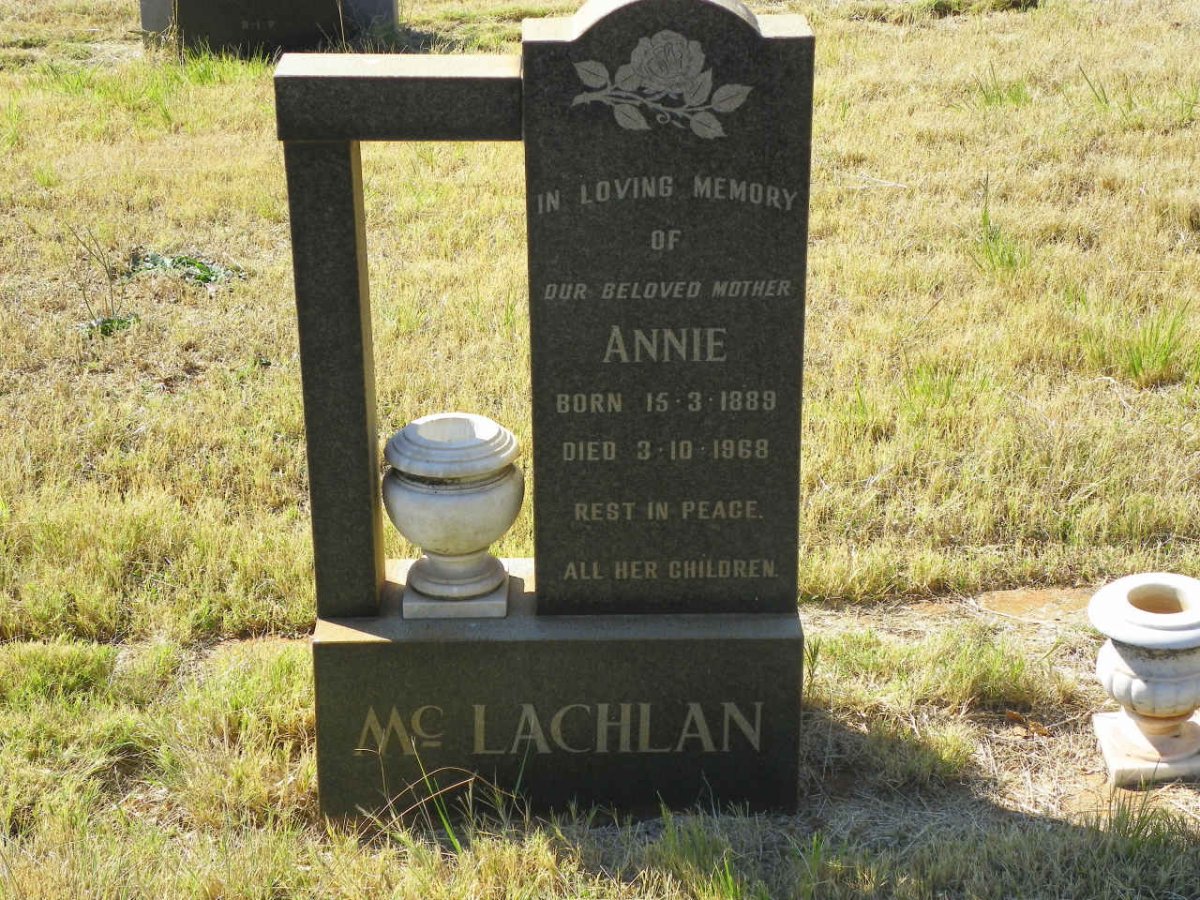 McLACHLAN Annie 1889-1968