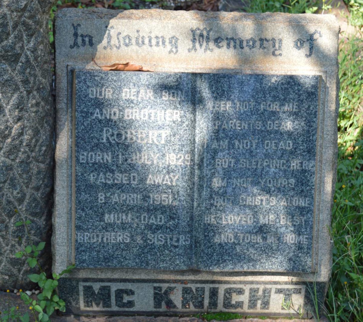 McKNIGHT Robert 1929-1951
