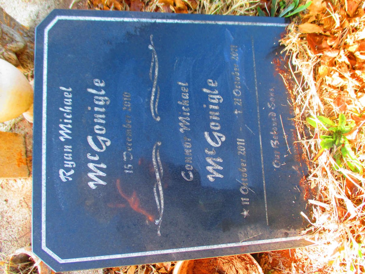 McGONIGLE Ryan Michael -2010 :: McGONIGLE Connor Michael 2011-2011