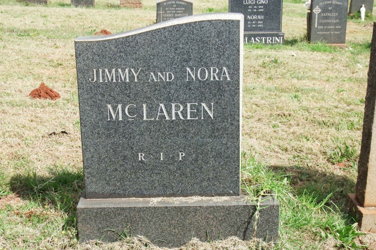 MCLAREN Jimmy &amp; Nora