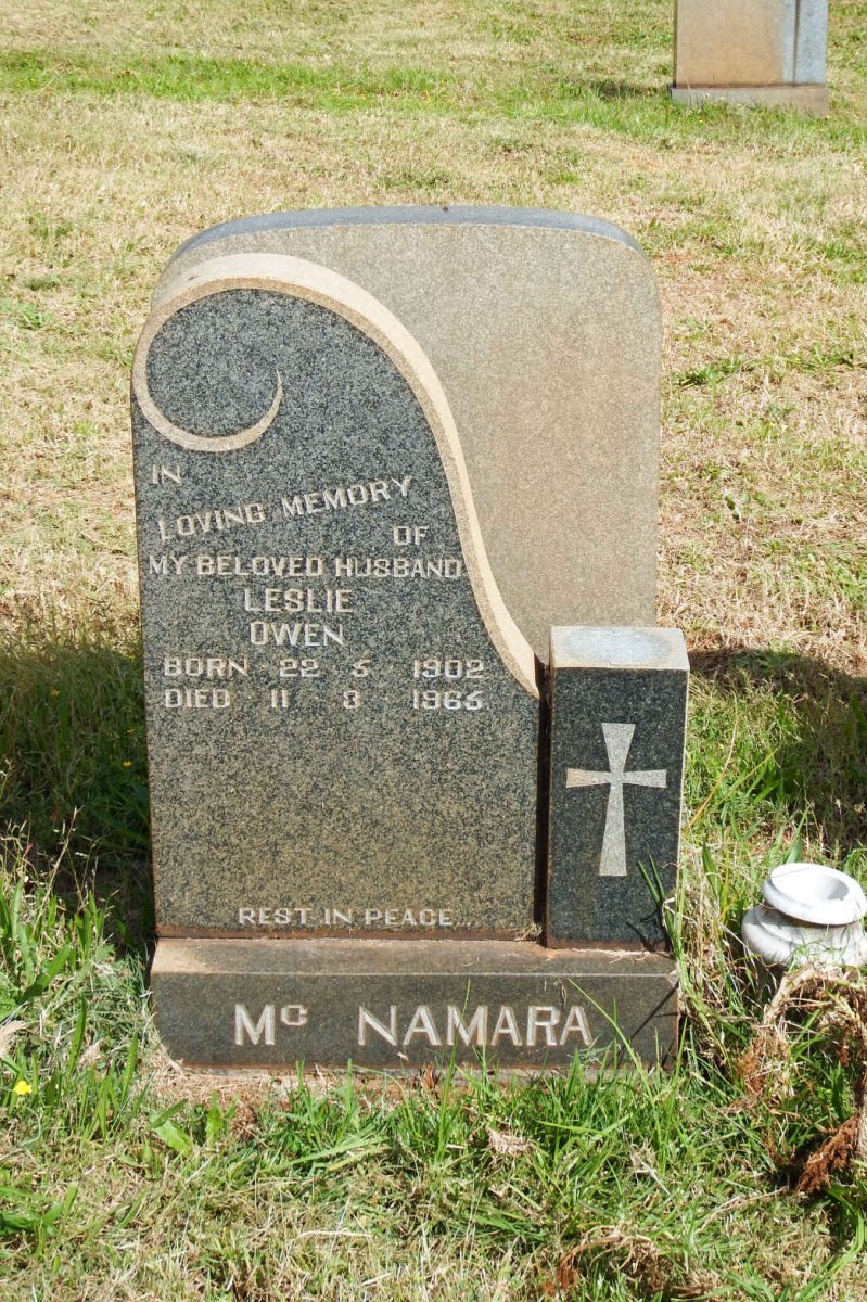 McNAMARA Leslie Owen 1902-1965