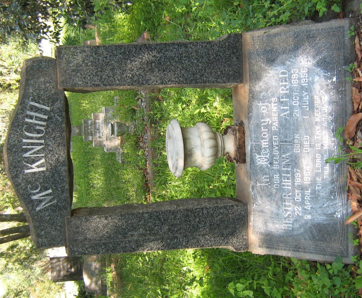 McKNIGHT Alfred 1893-1956 &amp; Hester Helena 1897-1964
