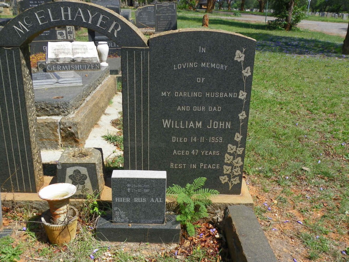 McELHAYER William John -1959 :: ? Aal 1911-1997