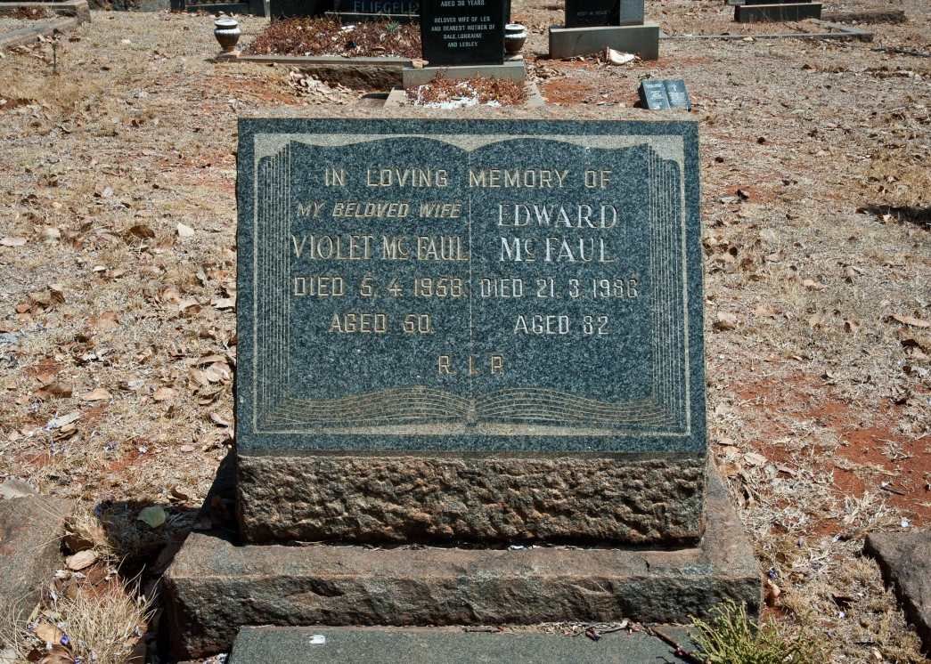 McFAUL Edward -1986 &amp; Violet -1958