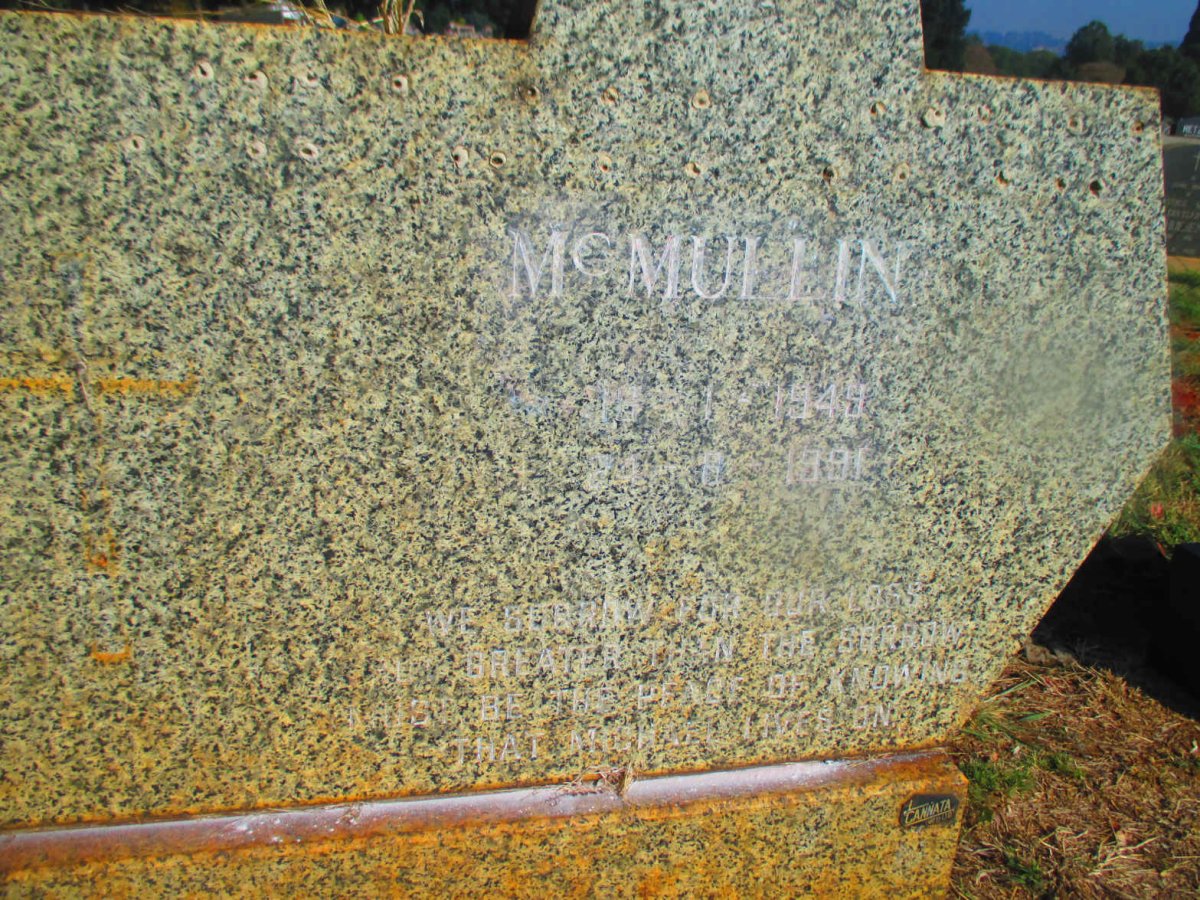 McMULLIN Van der Zwan 1951-1981 :: McMULLIN ? 194?-19?1