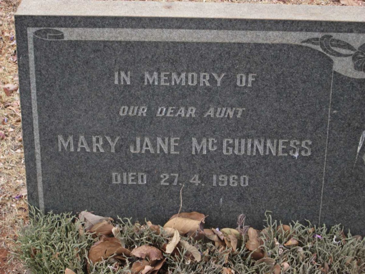 McGUINNESS Mary Jane -1960