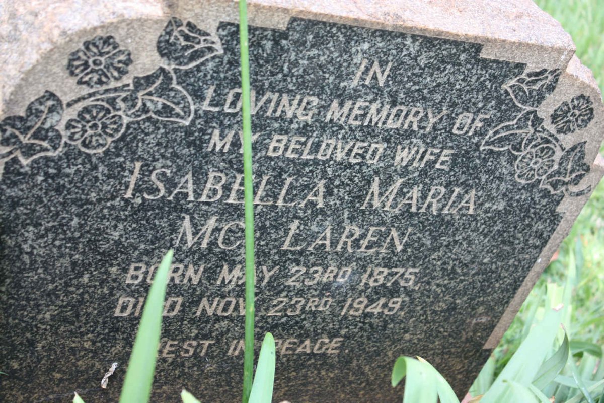 McLAREN Isabella Maria 1875-1949