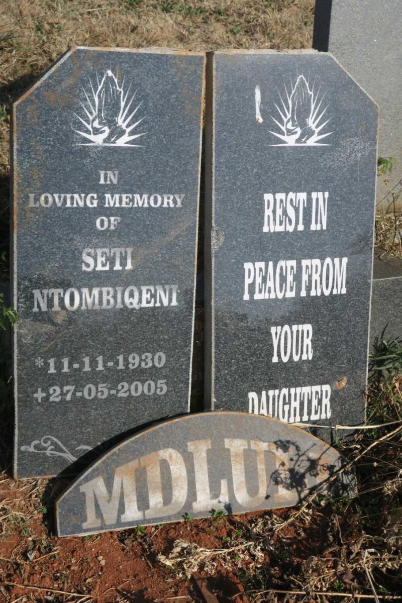 MDLULU Seti Ntombiqeni 1930-2005