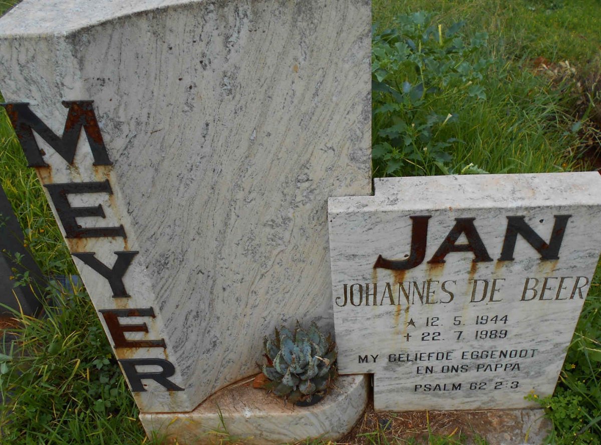 MEYER Johannes de Beer 1944-1989