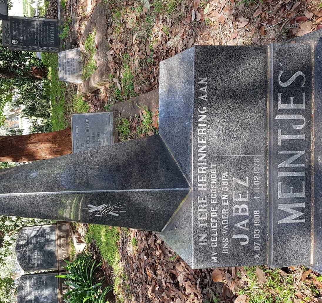 MEINTJES Jabez 1908-1978