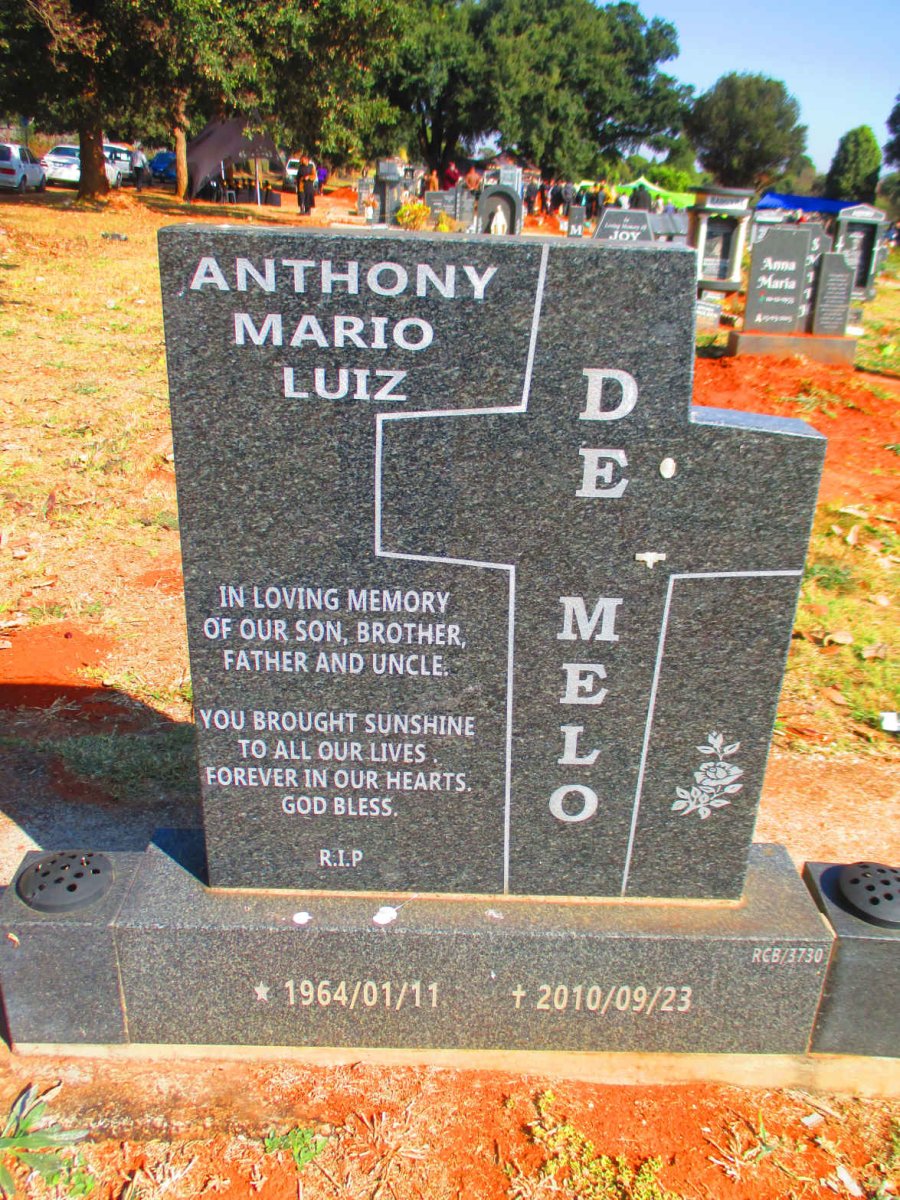 MELO Anthony Mario Luiz, de 1964-2010