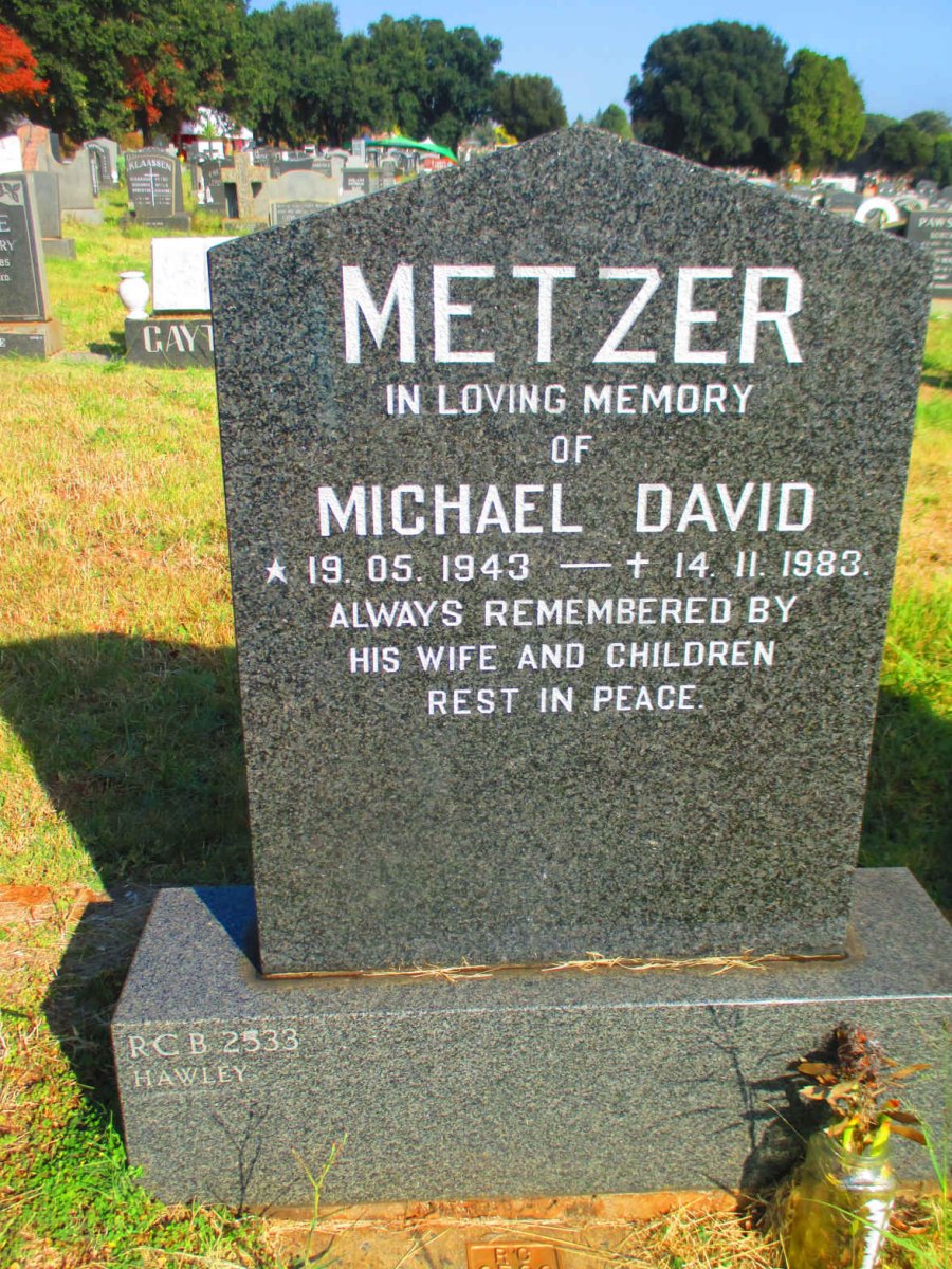 METZER Michael David 1943-1983