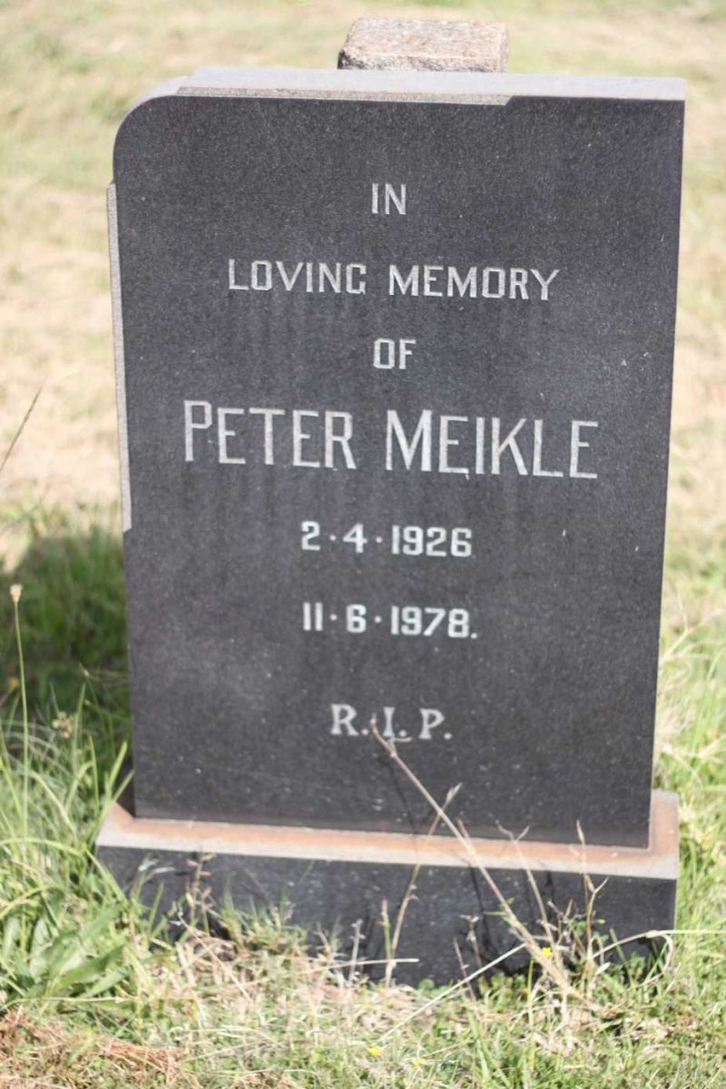 MEIKLE Peter 1926-1978