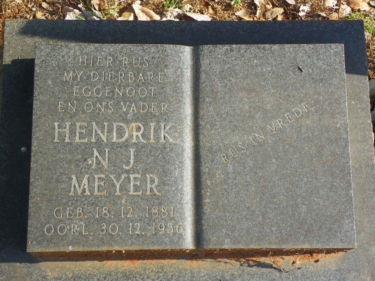 MEYER Hendrik N.J. 1881-1956