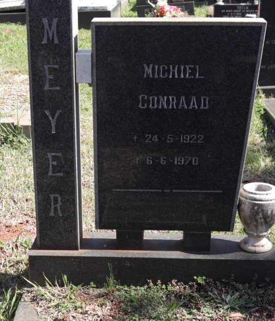 MEYER Michiel Conraad 1922-1970