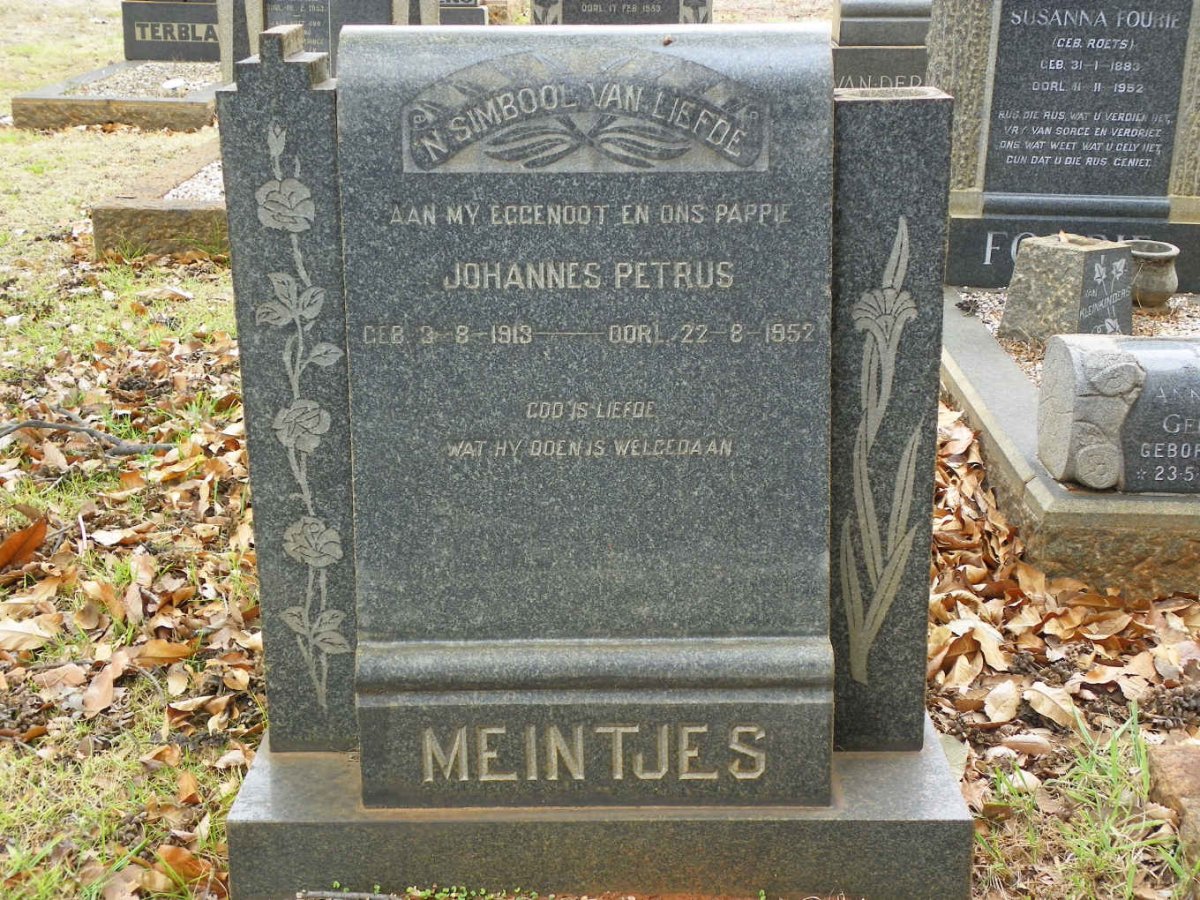 MEINTJES Johannes Petrus 1913-1952