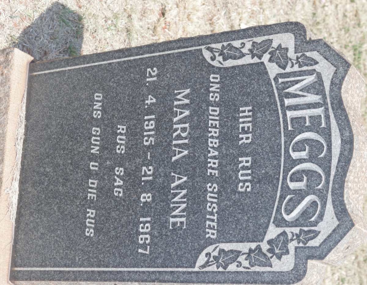 MEGGS Maria Anne 1915-1967