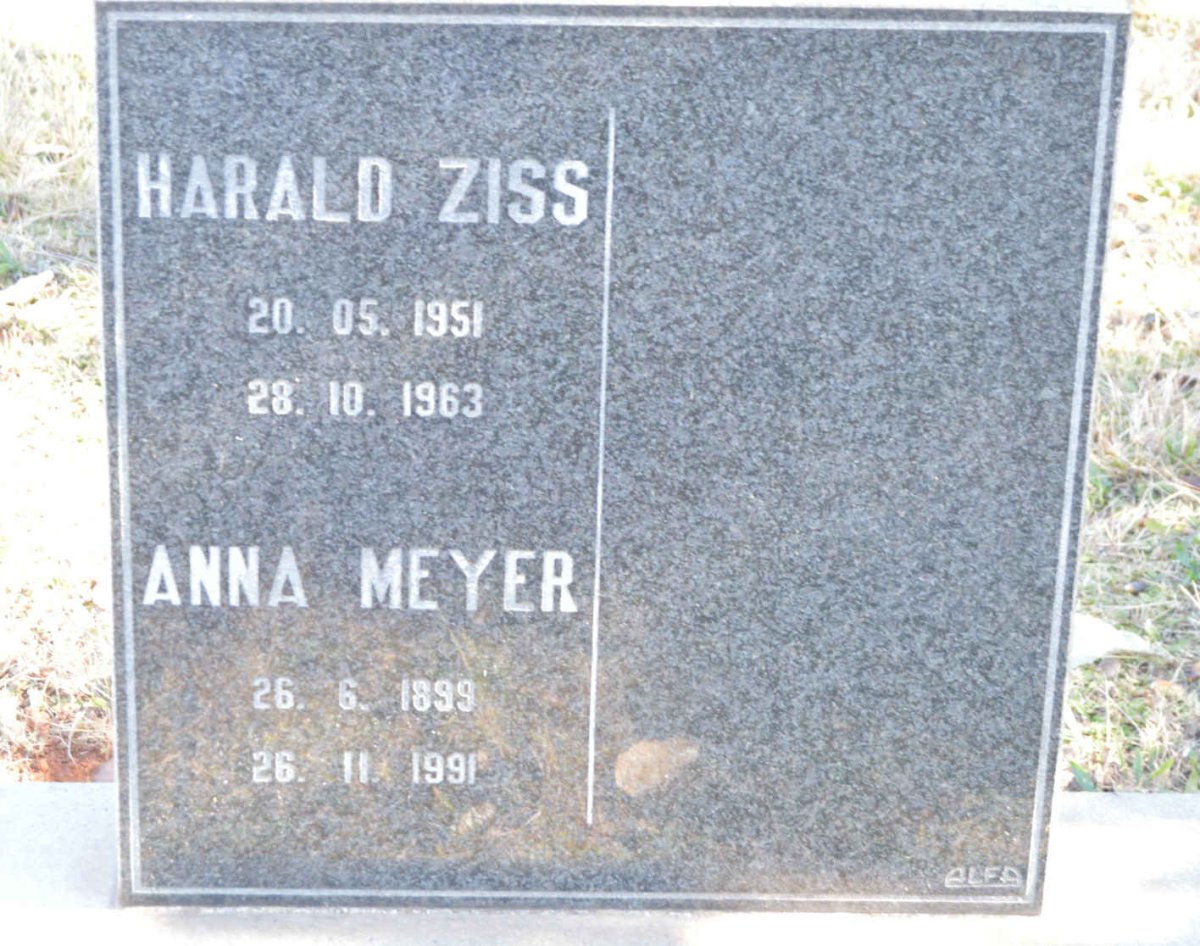 MEYER Anna 1899-1991 :: ZISS Harald 1951-1963