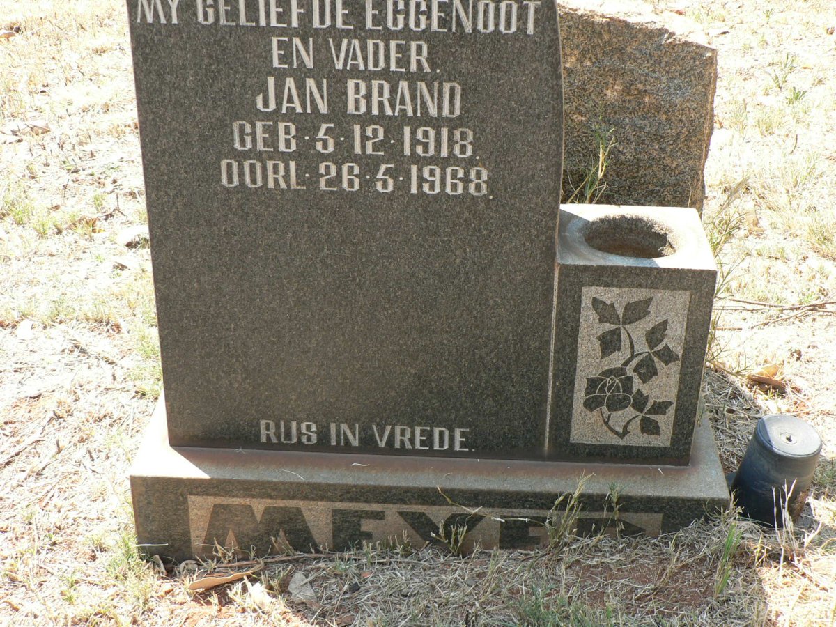 MEYER Jan Brand 1918-1968