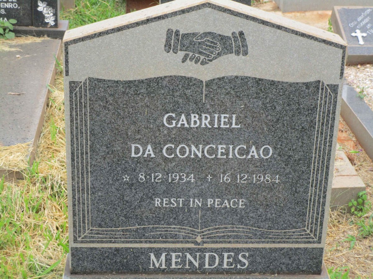 MENDES Gabriel Da Conceicao 1934-1984