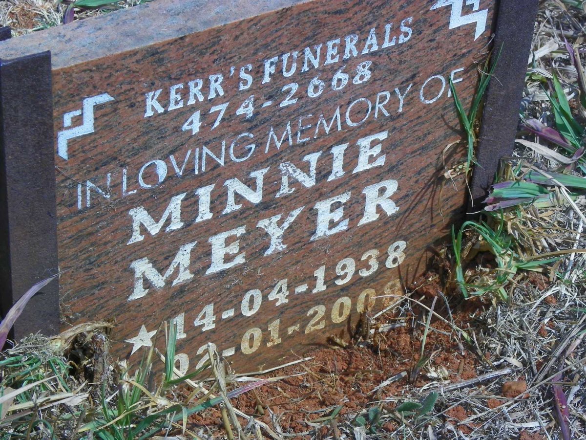 MEYER Minnie 1938-2008