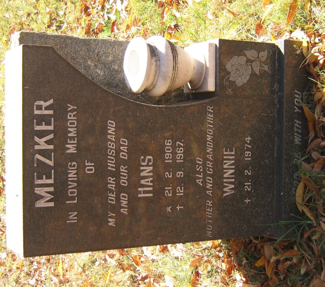 MEZKER Hans 1906-1967 &amp; Winnie -1974
