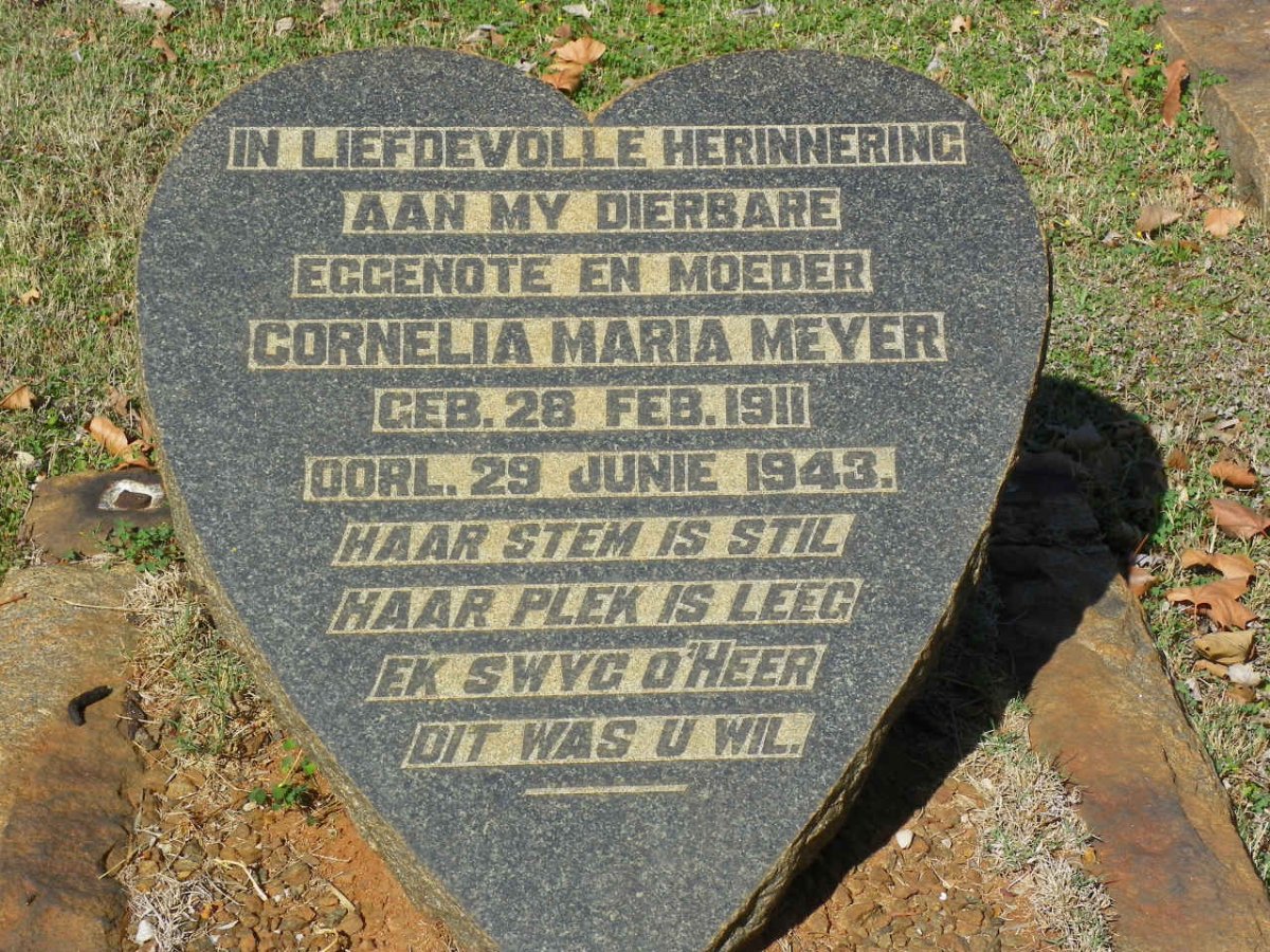 MEYER Cornelia Maria 1911-1943