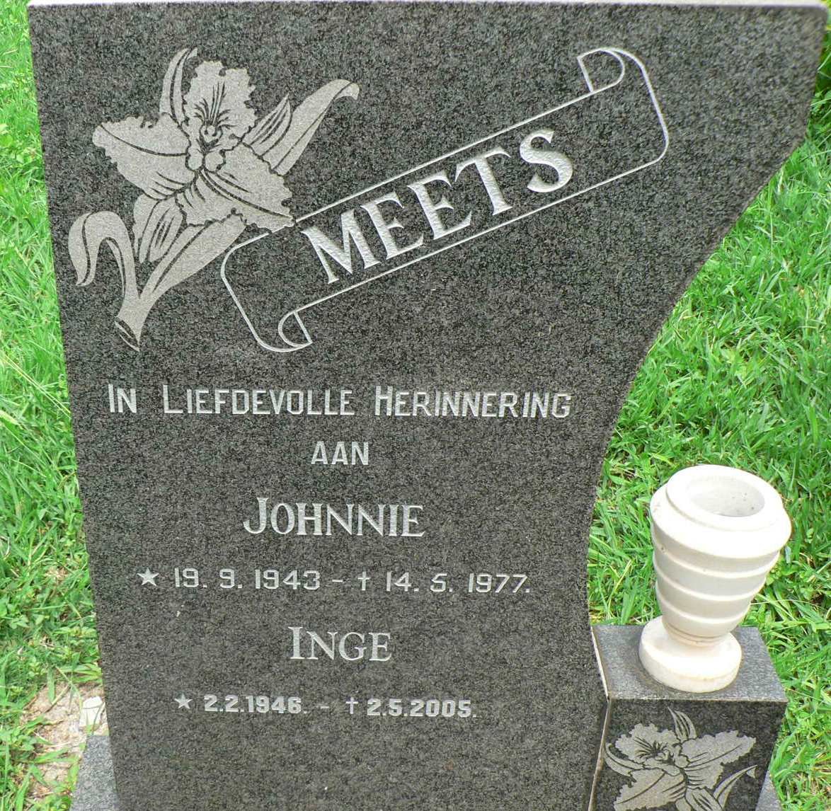 MEETS Johnnie 1943-1977 &amp; Inge 1946-2005