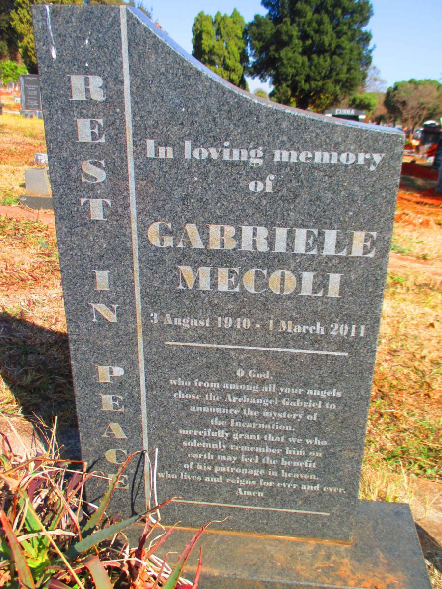 MECOLI Gabriele 1940-2011