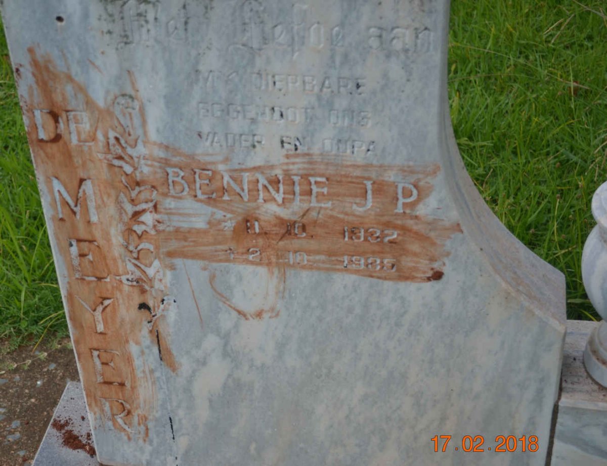 MEYER Bennie J.P., de 1932-1985
