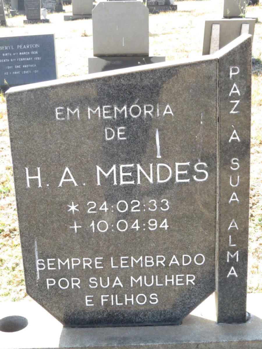 MENDES H.A. 1933-1994