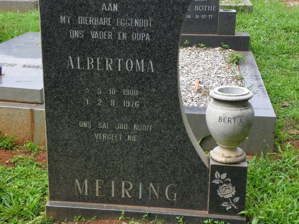 MEIRING Albertoma 1908-1976