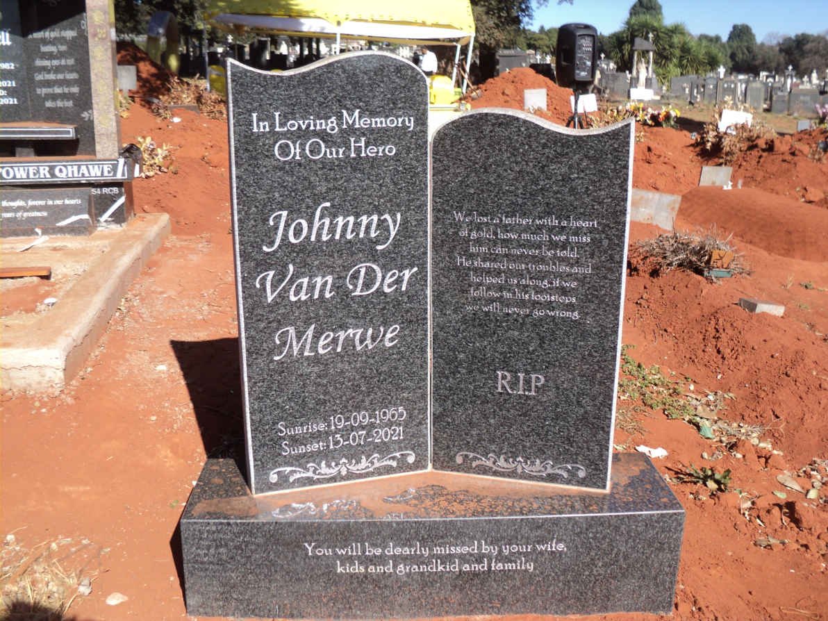MERWE Johnny, van der 1965-2021