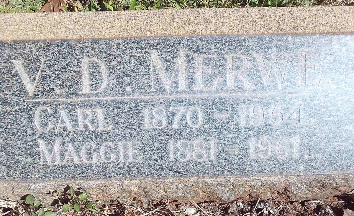 MERWE Carl 1870-1954, v.d. &amp; Maggie 1881-1961