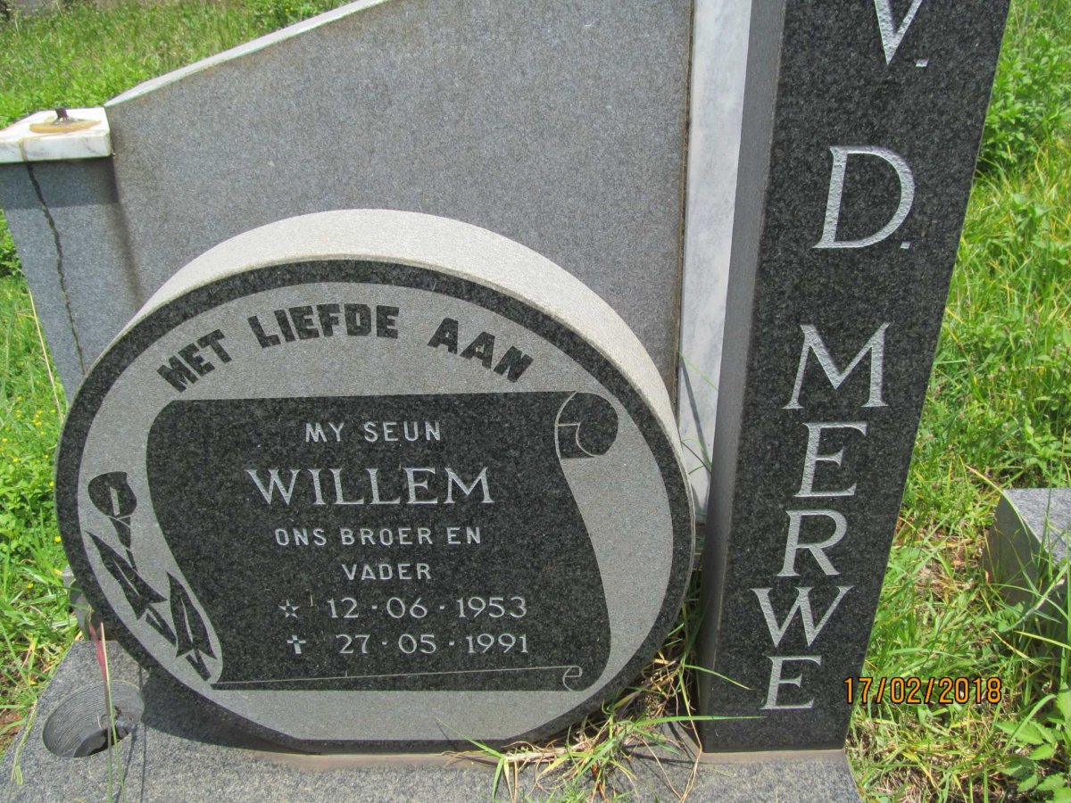MERWE Willem, v.d. 1953-1991