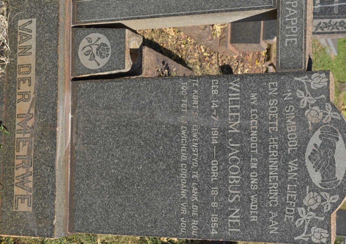 MERWE Willem Jacobus Nel, van der 1914-1954